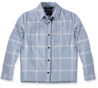 Carhartt Loose Fit Midweight Flannel Chemise pour dames, bleu clair, Taille L