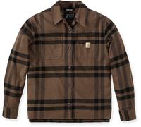 Carhartt Loose Fit Midweight Flannel Chemise pour dames, Marron, Taille XS