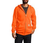 Carhartt Loose Fit Midweight Full-Zip Sweatshirt Maillot de survêtement, Orange Vif, XXL Homme