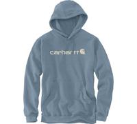 Carhartt Loose Fit Midweight Logo Graphic Sweatshirt Sweat-Shirt à Capuche, Bleu, L Homme
