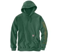 Carhartt Loose Fit Midweight Logo Sleeve Graphic Sweatshirt Sweat-Shirt à Capuche, Vert, L Hommes