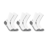Carhartt Lot de 3 paires de chaussettes Force Midweight pour homme - Blanc - Taille XL