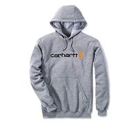 Sweat à capuche Carhartt Signature Logo gris - XL