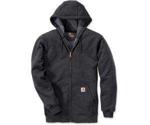 Carhartt Marquette Midweight, sweat à capuche zippé L Gris Foncé Gris Foncé