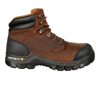 Carhartt Men's 6" Rugged Flex Waterproof Breathable Composite Toe Leather Work Boot CMF6380, Dark Brown Oil Tanned, 12 W US