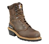 Carhartt Men's 8" Waterproof Composite Toe Leather Logger Boot CML8369