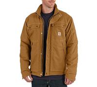 Carhartt Men's Big Flame-Resistant Full Swing Quick Duck Coat, Brown, 2X-Large/Tall