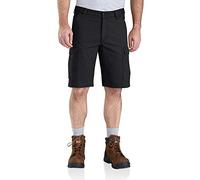 Carhartt Men's Big & Tall 11" Rugged Flex Rigby Cargo Short, Black, W46