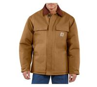 Carhartt Men's Big & Tall Arctic Quilt Lined Duck Traditional Coat C003,Brown,X-Large Tall
