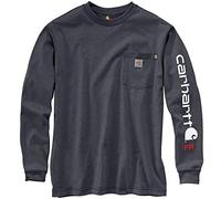 Carhartt Men's Big & Tall Long-Sleeve, Granite Heather, Large/Tall