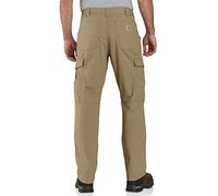 Carhartt Men's Force Relaxed Fit Ripstop Cargo Work Pant, Dark Khaki, 44 x 30