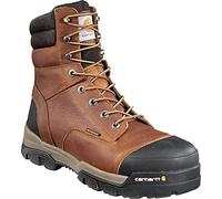 Carhartt Men's Ground Force 8-Inch Brown Waterproof Work Boot - Composite Toe - New For 2017 - CME8355