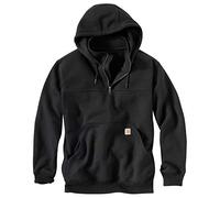 Carhartt Men's Rd Paxton Hw HDD Zip Mock Sweatshirt, Black, Small