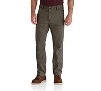 Carhartt Men's Rugged Flex Rigby Double Front Pant, Tarmac, 33 x 32