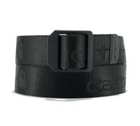 Carhartt Men's Standard, Casual Rugged Belts, Available in Multiple Styles, Colors & Sizes, Nylon Webbing Ladder Lock (Black), Large