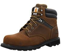 Carhartt Men's Traditional Welt 6" Brown Steel Toe CMW6234 Construction Boot, Dark Bison Oil Tanned, 11 Wide