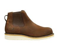 Carhartt Men's Wedge 5" Chelsea Pull-On Soft Toe FW5033-M Boot, Dark Bison Oil Tanned, 15 Wide