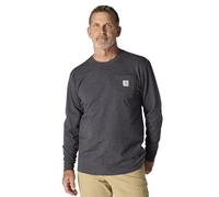 Carhartt Men's Workwear Pocket Long Sleeve T Shirt, Carbon Heather, X-Large