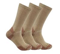 Carhartt Midweight Cotton Blend Sock 3 Pack Chaussettes, Kaki, M (Lot de 3) Homme