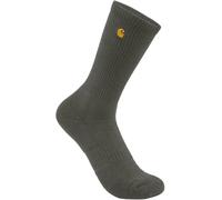 Carhartt Midweight Crew Chaussettes - Paquet de 2, olive/vert, Taille XL
