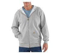 Carhartt Midweight Hooded Zip-Front Sweatshirt, Heather Grey, XS Homme