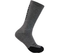 Carhartt Force Logo Crew, Lot de 3 chaussettes L Gris Foncé Gris Foncé