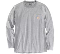 Carhartt Midweight Pocket Manches longues Coupe décontractée, Gris clair, Taille S