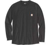 Carhartt Midweight Pocket Manches longues Coupe décontractée, noir, taille 2XL pour homme