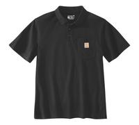 Carhartt Polo ample à manches courtes et poche pour homme, noir, M/régulier