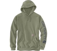 Carhartt Midweight Sleeve Logo 2025 Capuche, vert, taille L pour homme