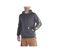 Carhartt Midweight Sleeve Logo Hooded Sweatshirt Capuche, Carbon Heather, XL Homme