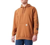 Carhartt Midweight Sleeve Logo Hoodie Sweat à Capuche, Brown, L pour des Hommes