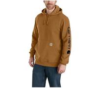 Carhartt Midweight Sleeve Logo Hoodie Sweat à Capuche, Marron, XXL Homme
