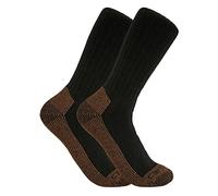 Carhartt Midweight Steel Toe Sock 2 Pack Chaussettes, Noir, L Homme