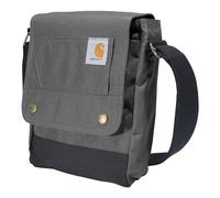 Carhartt Mixte Bouton, Durable, Sac à bandoulière réglable avec Rabat sur Fermeture à Pression, Everyday Crossbody Snap (Gravel), Taille Unique
