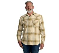 Carhartt Montana Rugged Flex Chemise à carreaux légère à manches longues avec boutons-pression sur le devant pour homme, craie, Taille 3XL