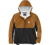 Carhartt Monterey Packable, veste textile imperméable M Marron Clair/Noir Marron Clair/Noir