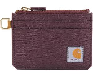 Carhartt Nylon Duck Zipped Portefeuille pour dames, Rouge foncé, Taille unique