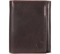 Carhartt Oil Tan Leather Trifold Portefeuille, Brun foncé, Taille unique