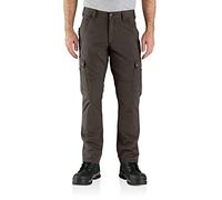 Carhartt Pantalon Cargo de Travail décontracté Droit Ripstop Double Devant pour Homme, Café foncé, 32W / 32L