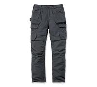 Carhartt Pantalon de travail en acier Rugged Flex, coupe décontractée, double face avant, cargo et poches multiples Pantalon Homme, Gris, 40W/28L
