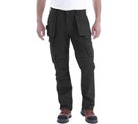 Carhartt Pantalon de travail en acier Rugged Flex, coupe décontractée, double face avant, cargo et poches multiples Pantalon Homme, noir, 40W/32L