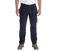 Carhartt Pantalon de travail en acier Rugged Flex, coupe décontractée, double face avant, cargo et poches multiples Pantalon Homme, bleu, 28W/32L