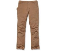 Carhartt Duck Dungaree, pantalon en textile W38/L34 Marron Marron