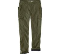Carhartt Pantalon de travail Ripstop Cargo Fleece Lined pour homme, Basil, 36W x 34L