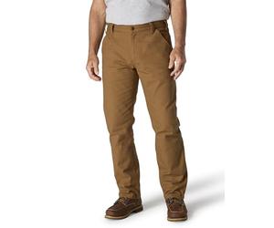 Carhartt Pantalon Utilitaire Dungaree pour Homme, Ample, Droit, Rugged Flex Duck, Marron (Carhartt Brown), 42W / 32L