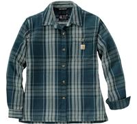 Carhartt Plaid Loose-Fit, chemise femme L Vert/Bleu Foncé Vert/Bleu Foncé