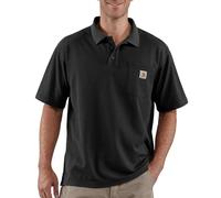 Carhartt Polo Midweight 106685 coupe ample manches courtes à poche Noir XL