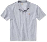 Carhartt Polo Contractor'S Work Pocket Polo Heather Grey M