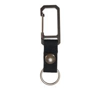 Carhartt Porte-clés unisexe adulte avec clip de portail en métal autobloquant, canard en nylon (noir, taille unique)
